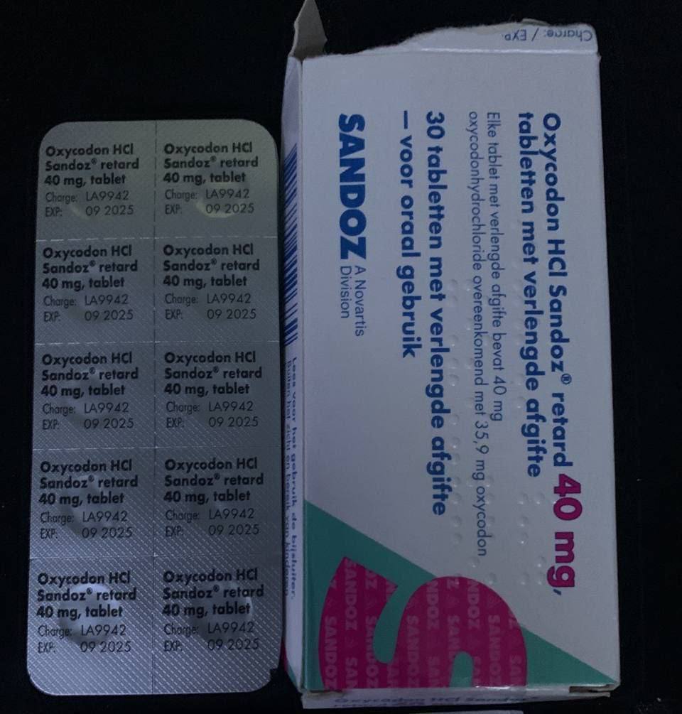 40mg Oxycodone (Extended Release) Sandoz🔥